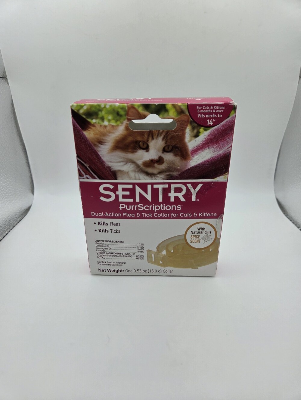 Sentry PurrScriptions Dual-Action Flea & Tick Collar for Cats & Kittens 14"